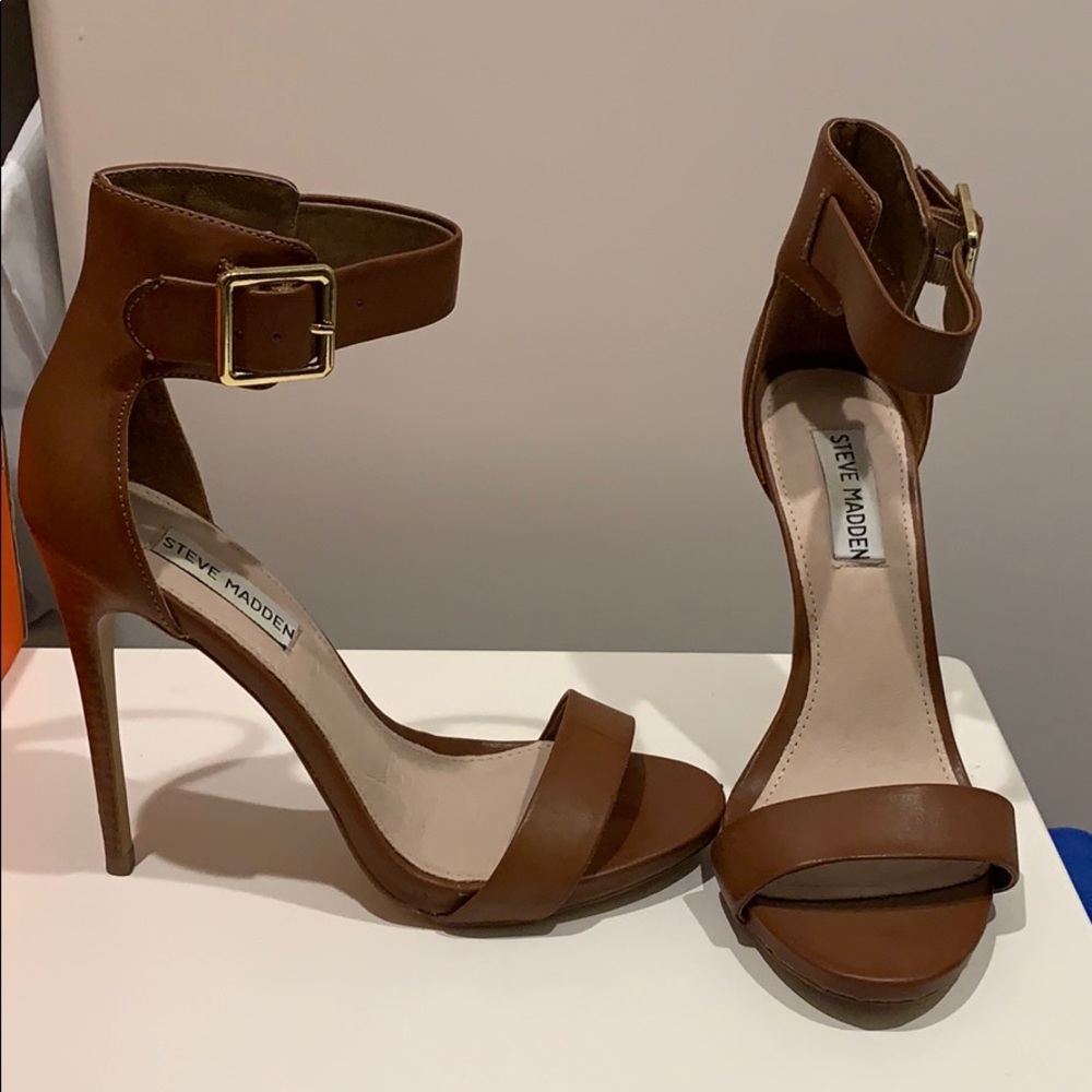 Steve Madden Marlenee Heels Cognac